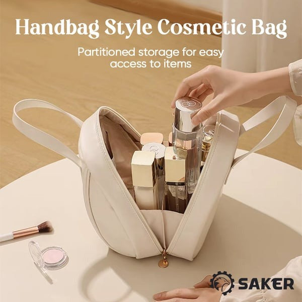 Multi layered Shell shaped Cosmetic Bag