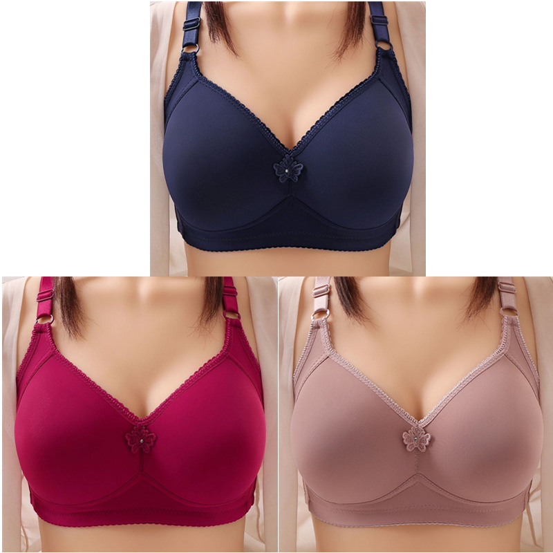 UNDERWEAR WIRE FREE COMFORT BRA SOFT THIN BREATHABLE