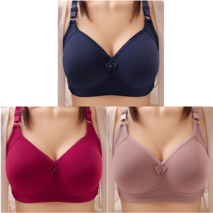 UNDERWEAR WIRE FREE COMFORT BRA SOFT THIN BREATHABLE