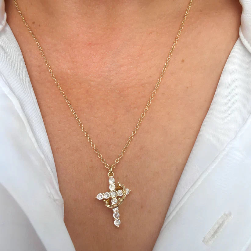 Cross Crown Faith Necklace