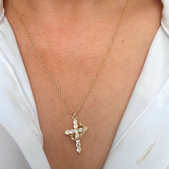 Cross Crown Faith Necklace