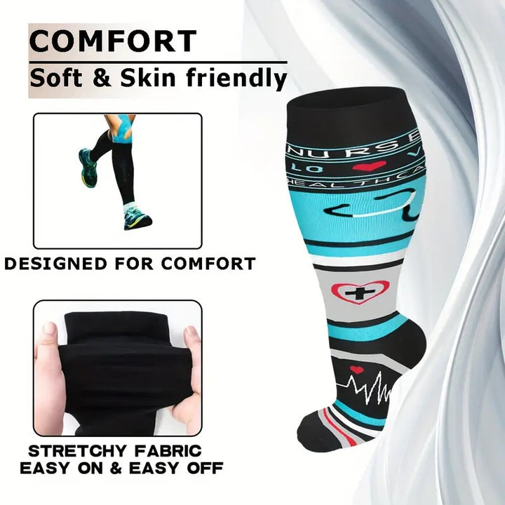 2023 Plus Size Compression Socks
