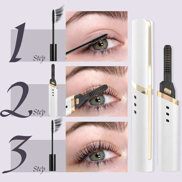 Portable electric eyelash curling