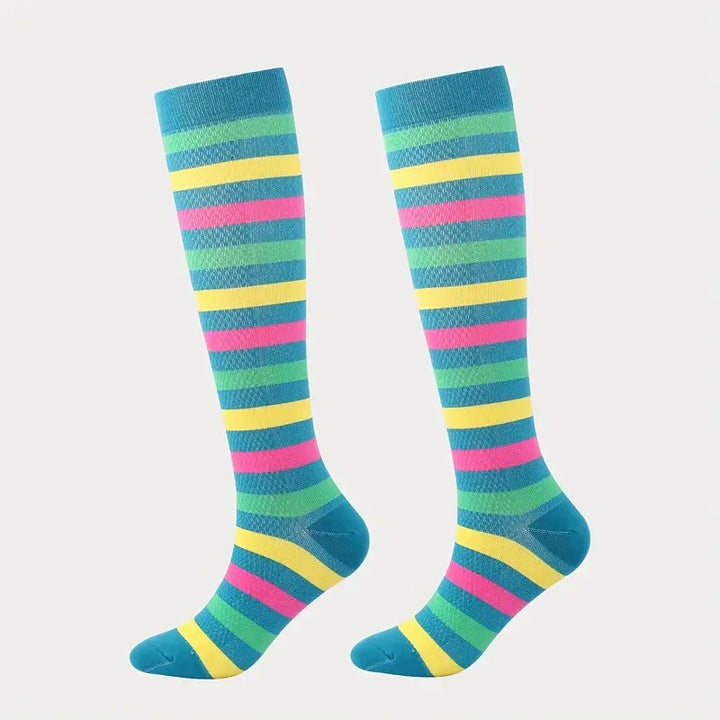 2023 Striped Compression Socks