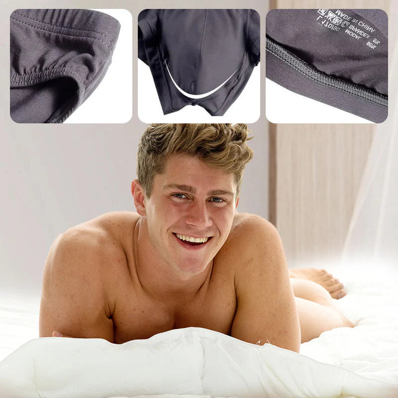 🔥Buy 2 Get 1 Free 🔥Men's Solid Color Breathable Low Waist Briefs