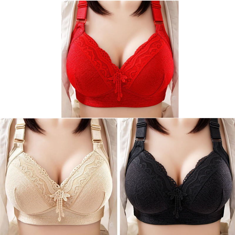 Lace plus size thin bra