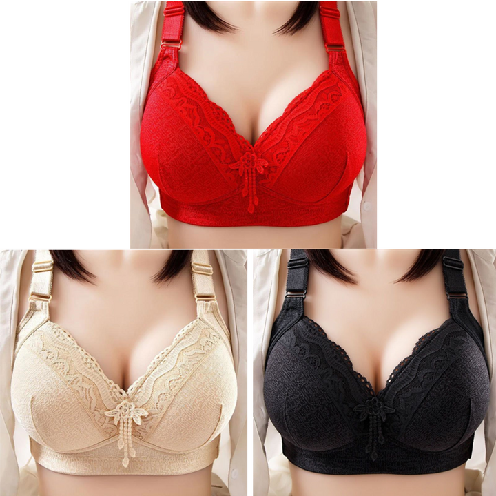 Lace plus size thin bra