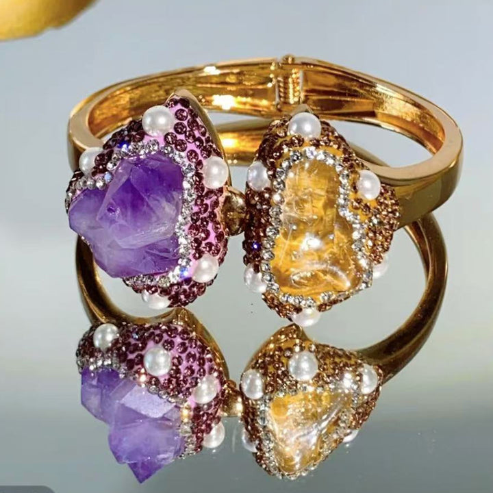 Handmade Amethyst Bracelet Secret Treasures Adjustable Bracelet