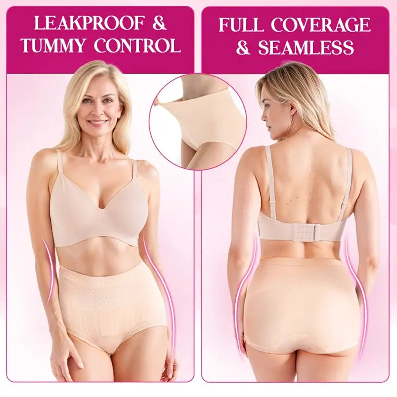 Leakproof High-Waist Tummy-Control Butt-Lifting Panties