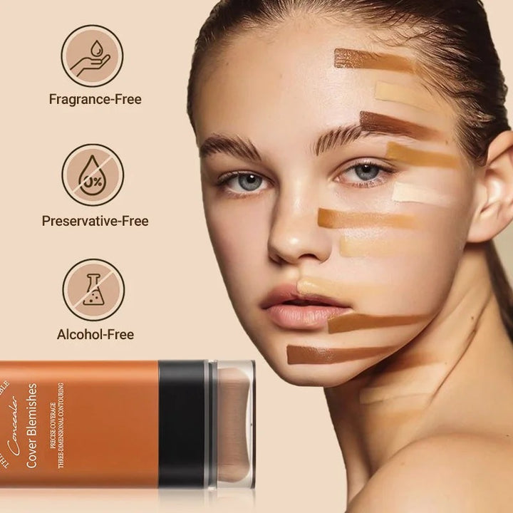 Instant Concealing Foundation Stick with Built in Brush