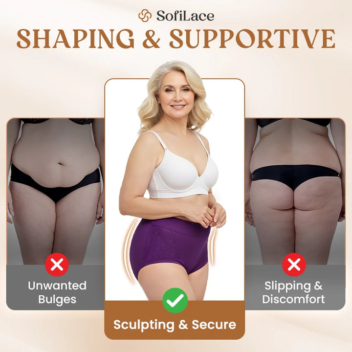 Elegant, Comfortable High-Waist Leakproof Panties for Seniors