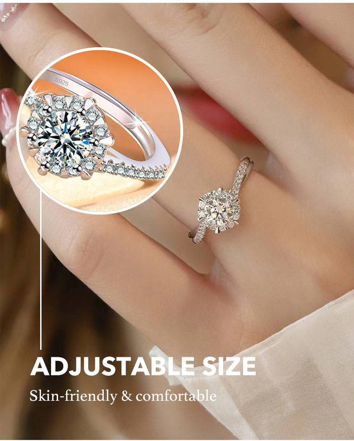 ADJUSTABLE DIAMOND ENGAGEMENT RING