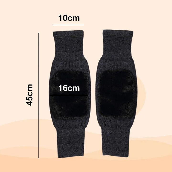 BUY 1 GET 1 FREE Universal Cold Protection Thickened Faux Furred Knee Pads