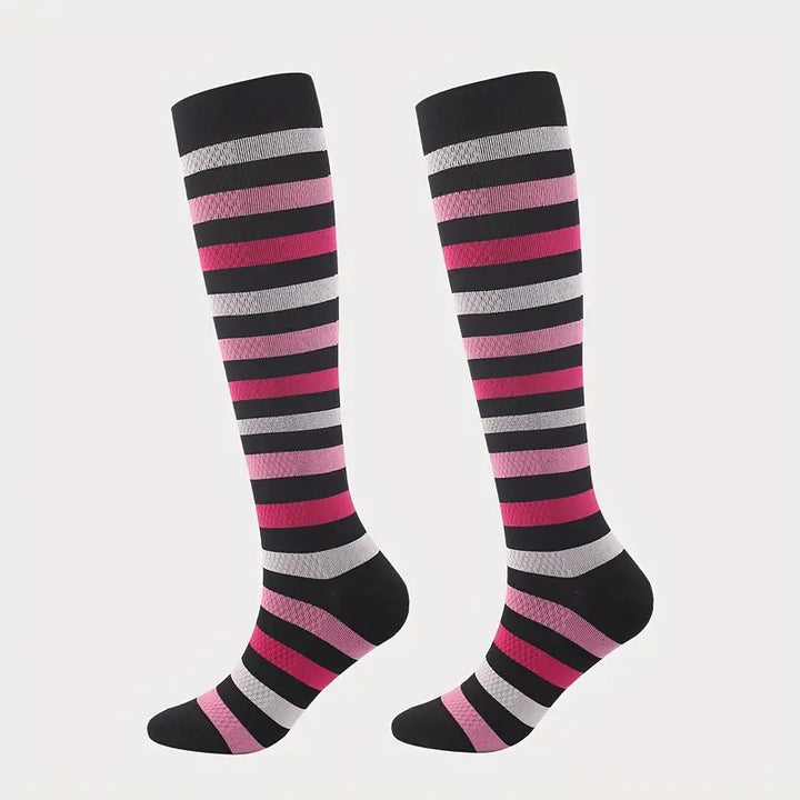 2023 Striped Compression Socks