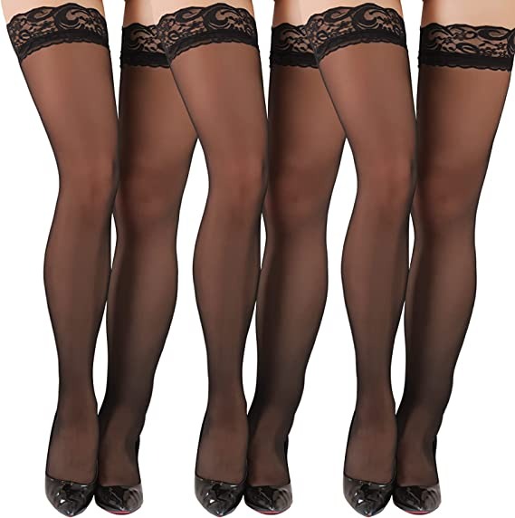 Bow lace high socks