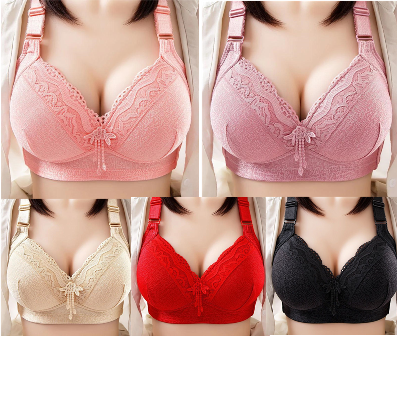 Lace plus size thin bra