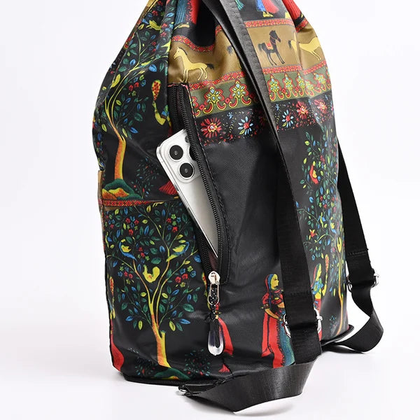 Drawstring Foldable Large Capacity Dry wet Separation Travel Sports Backpack