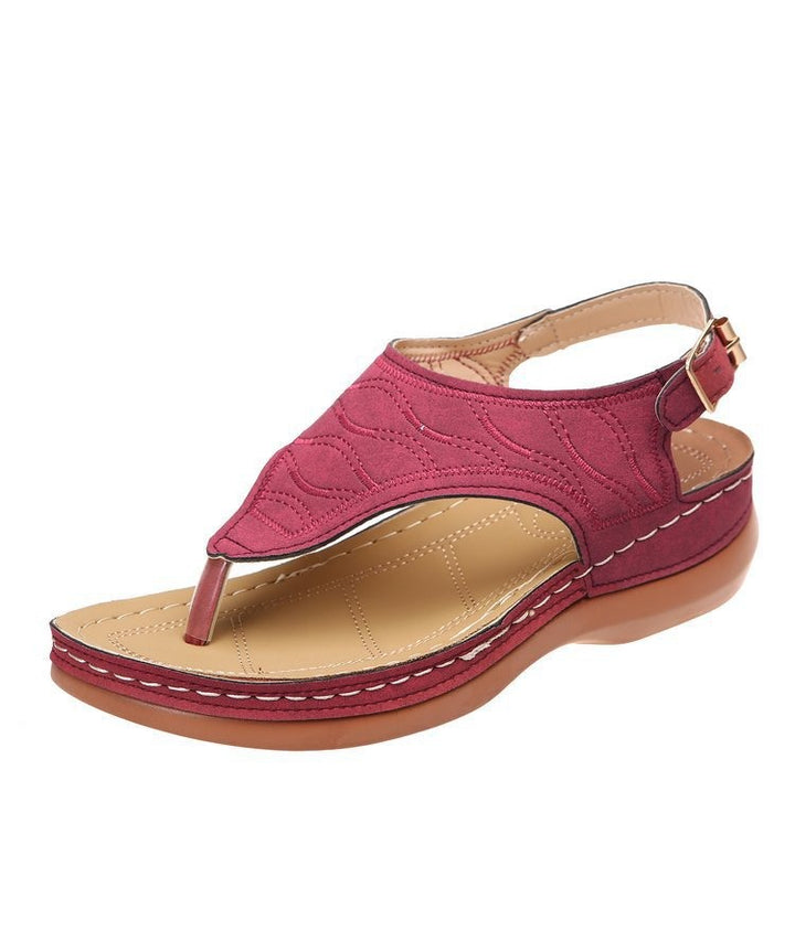 Leather Orthopedic Arch Support Sandals Diabetic Walking Sandals