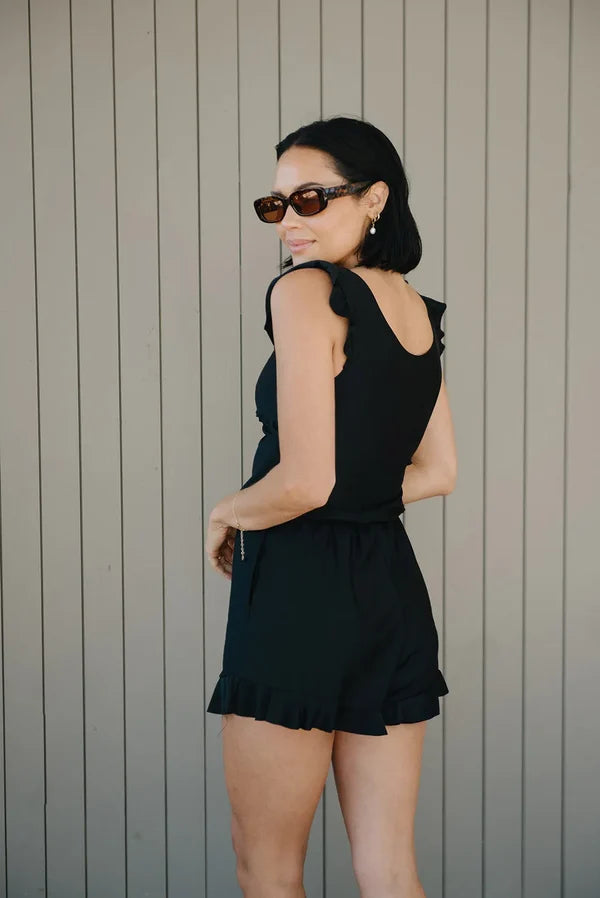 SWIM ROMPER BUILT IN BRA