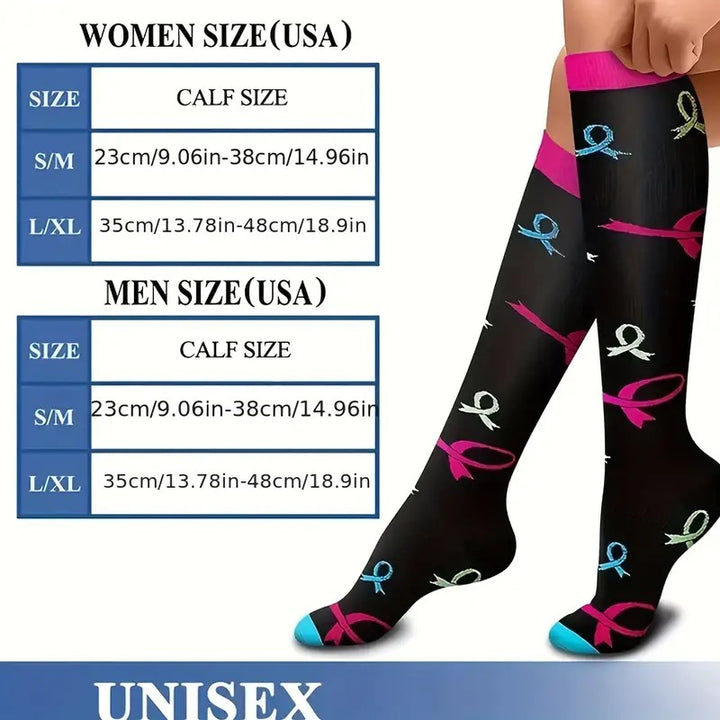2023 Striped Compression Socks