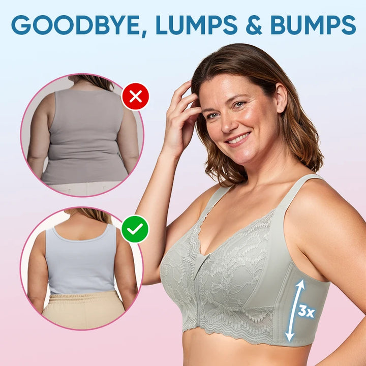 HOT SALE 70% OFF - Ultra Soft Front Zip Wireless Lifting Bra