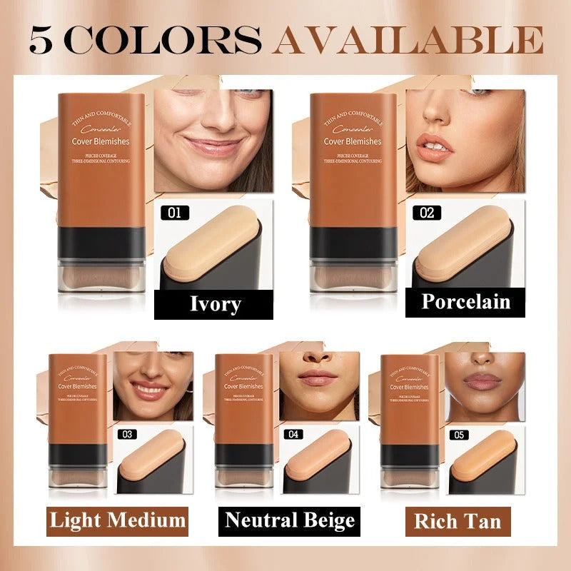 Instant Concealing Foundation Stick with Built in Brush
