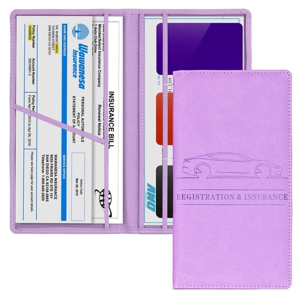 Car Registration Insurance Card Holder