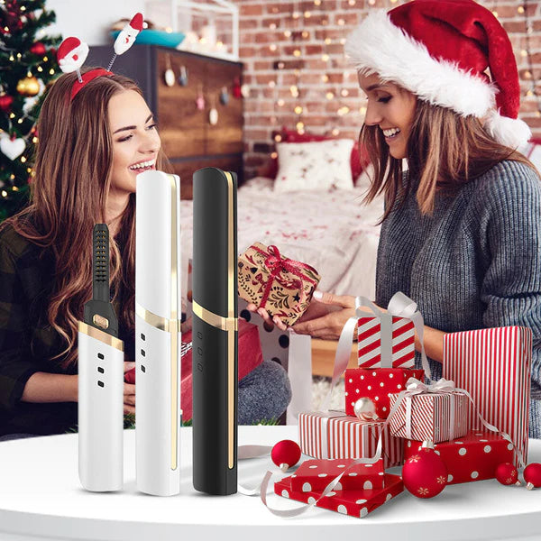 Portable electric eyelash curling
