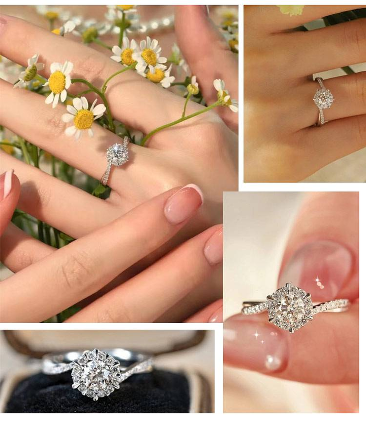 ADJUSTABLE DIAMOND ENGAGEMENT RING