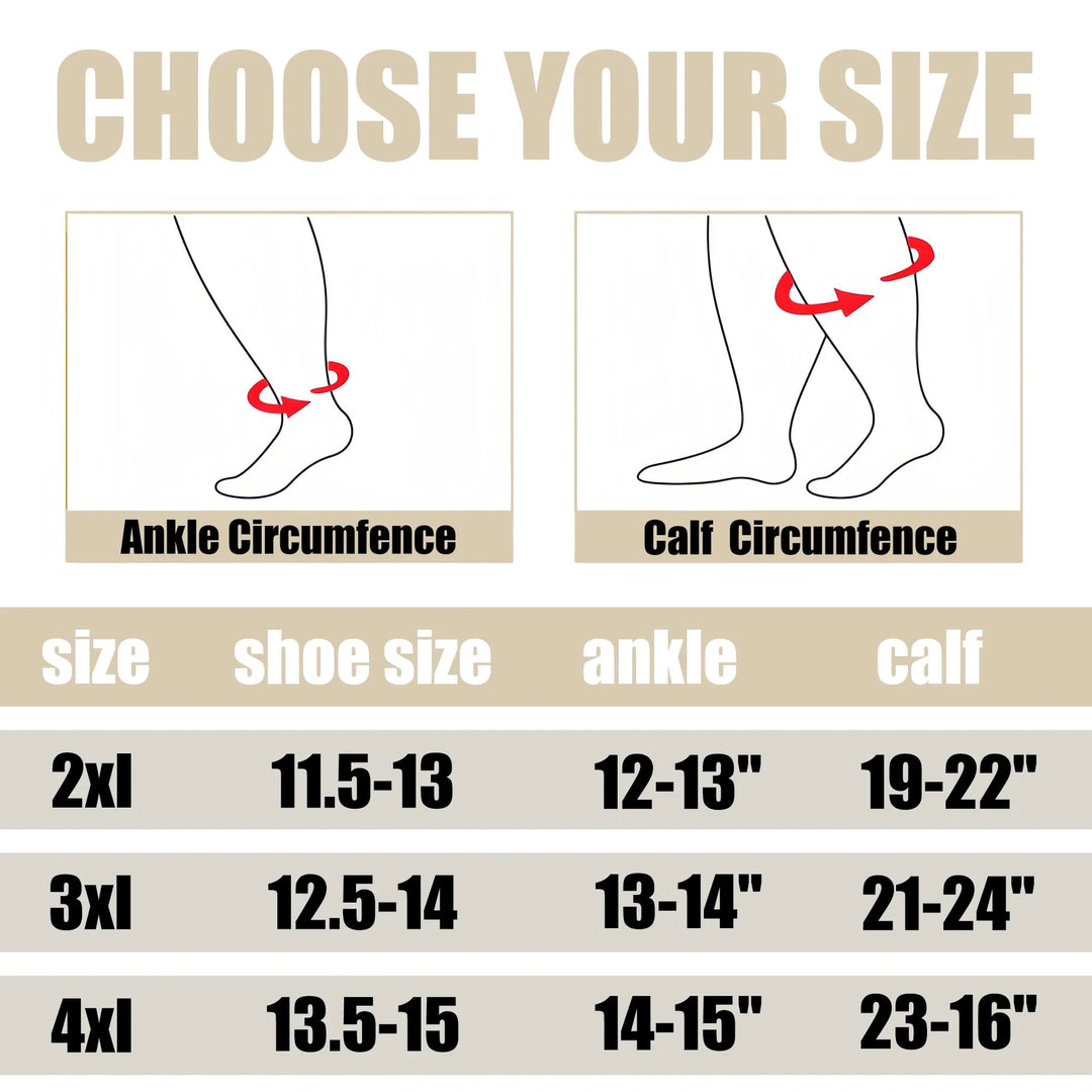 Plus Premium Wide Compression Socks