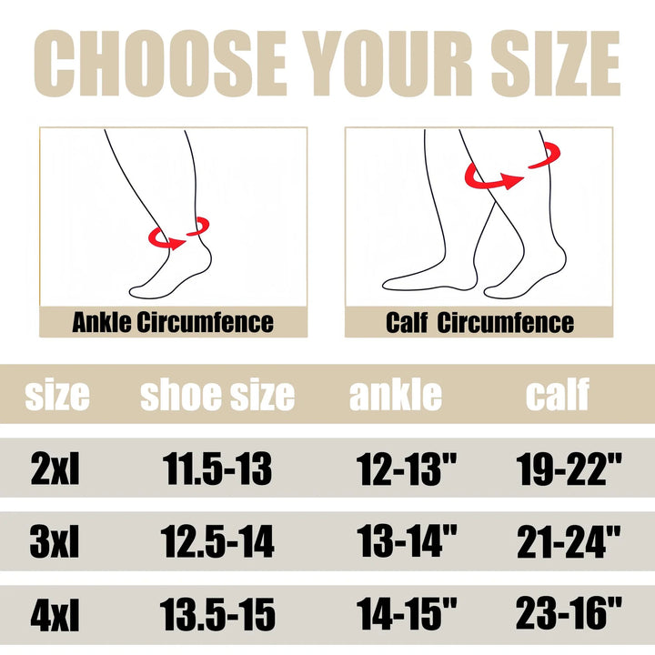 Plus Premium Wide Compression Socks