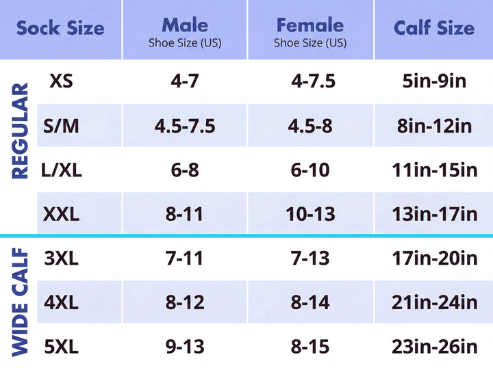 Premium Wide Compression Socks