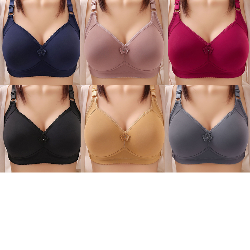 UNDERWEAR WIRE FREE COMFORT BRA SOFT THIN BREATHABLE