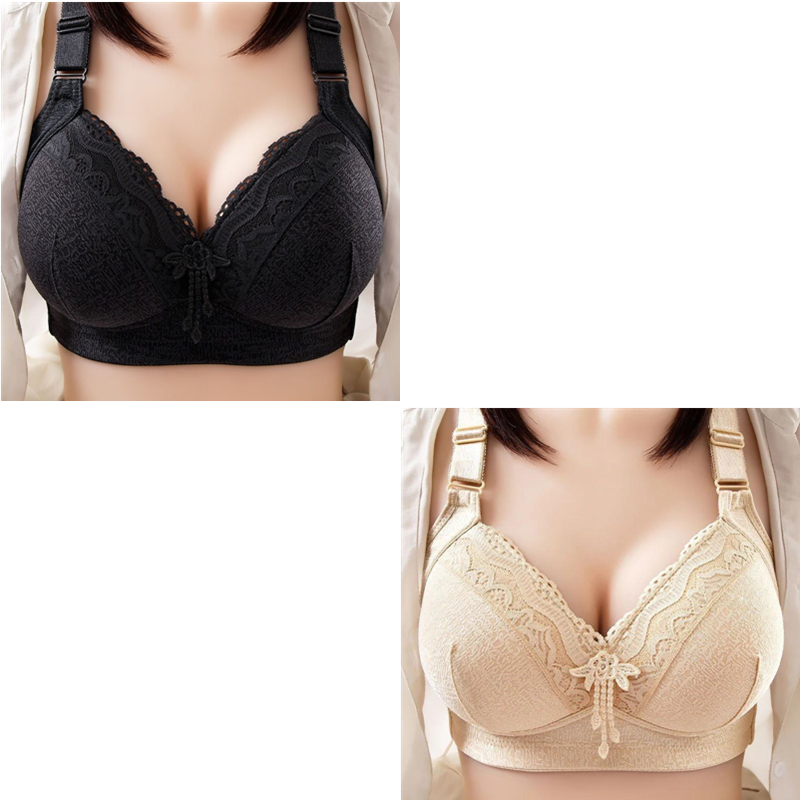 Lace plus size thin bra