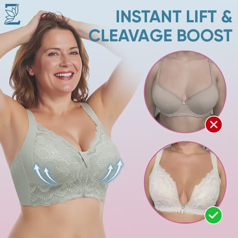 HOT SALE 70% OFF - Ultra Soft Front Zip Wireless Lifting Bra