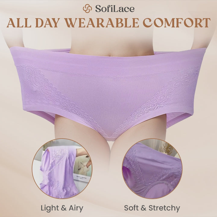 Elegant, Comfortable High-Waist Leakproof Panties for Seniors