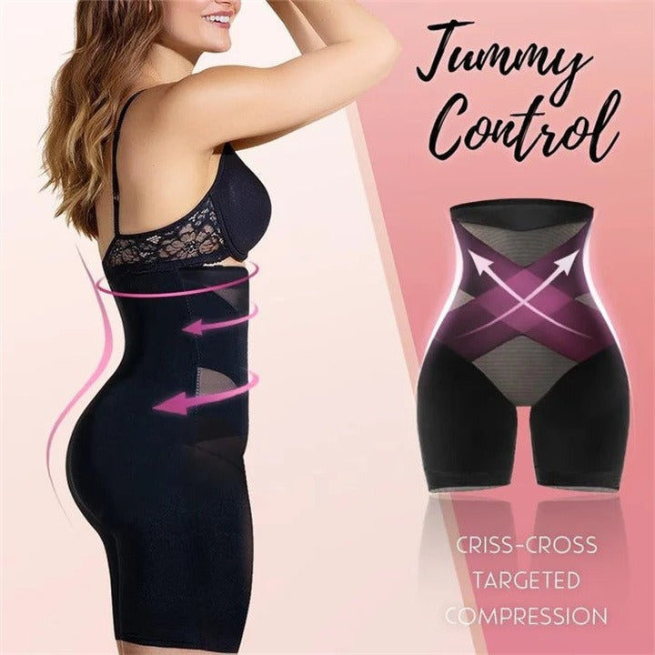 2023 New Cross Compression Abs  Booty High Waisted Shaper