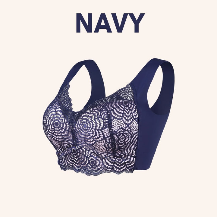 EXTRA LIFT ULTIMATE LIFT STRETCH FULL FIGURE SEAMLESS LACE CUT OUT BRA