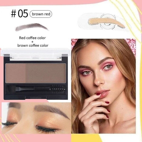 2022 NEW 2 in 1 Double Colors Eyebrow Powder
