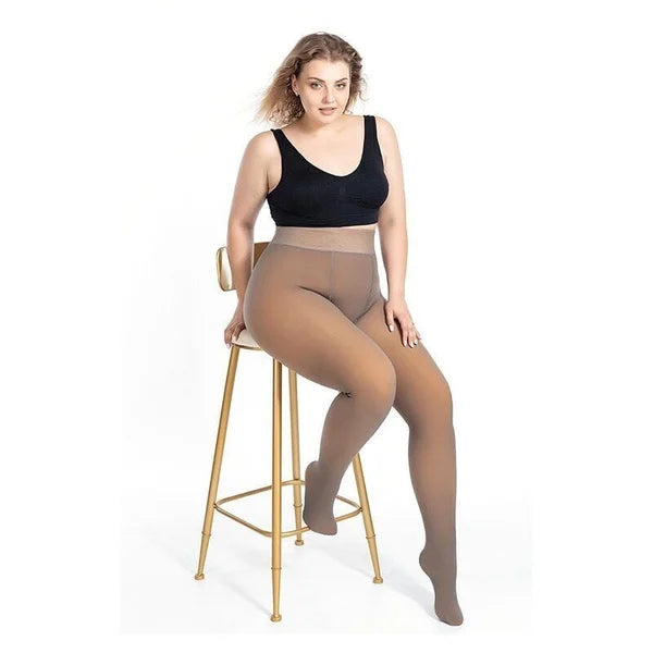 2022 Flawless Legs Fake Translucent Warm Fleece Pantyhose
