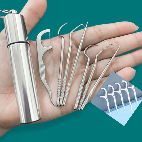 Stainless Steel Toothpick Set 7pcs