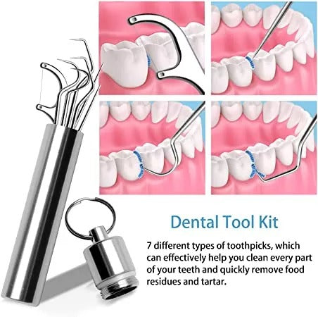 Stainless Steel Toothpick Set 7pcs