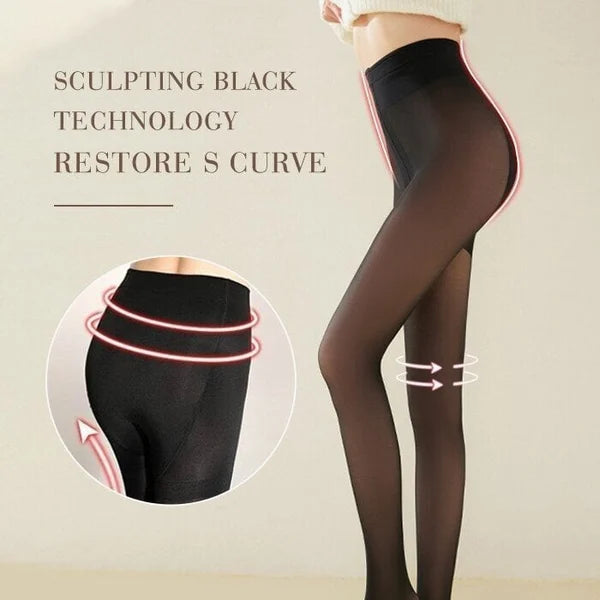 2022 Flawless Legs Fake Translucent Warm Fleece Pantyhose