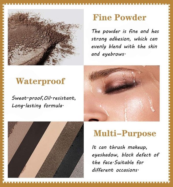 2022 NEW 2 in 1 Double Colors Eyebrow Powder