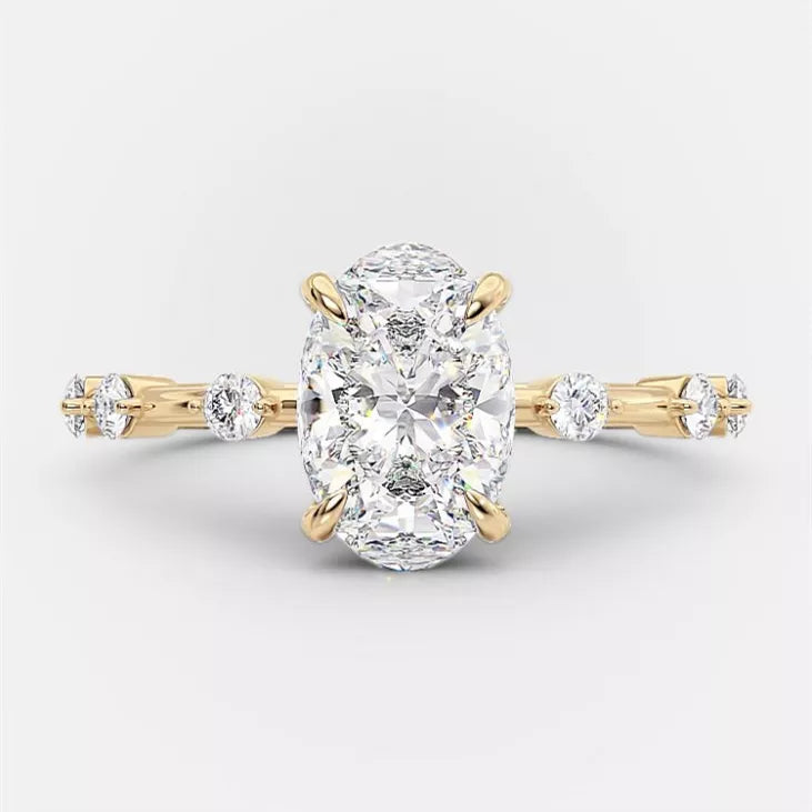 OVAL DIAMOND ENGAGEMENT RING
