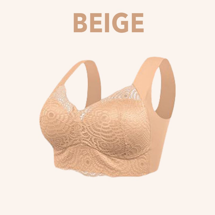EXTRA LIFT ULTIMATE LIFT STRETCH FULL FIGURE SEAMLESS LACE CUT OUT BRA